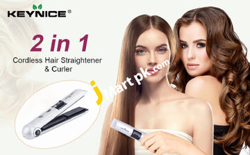 Keynice 2600Mah Cordless Rechargeable Hair Straightener With 3 Adjustable Temperature - Imported